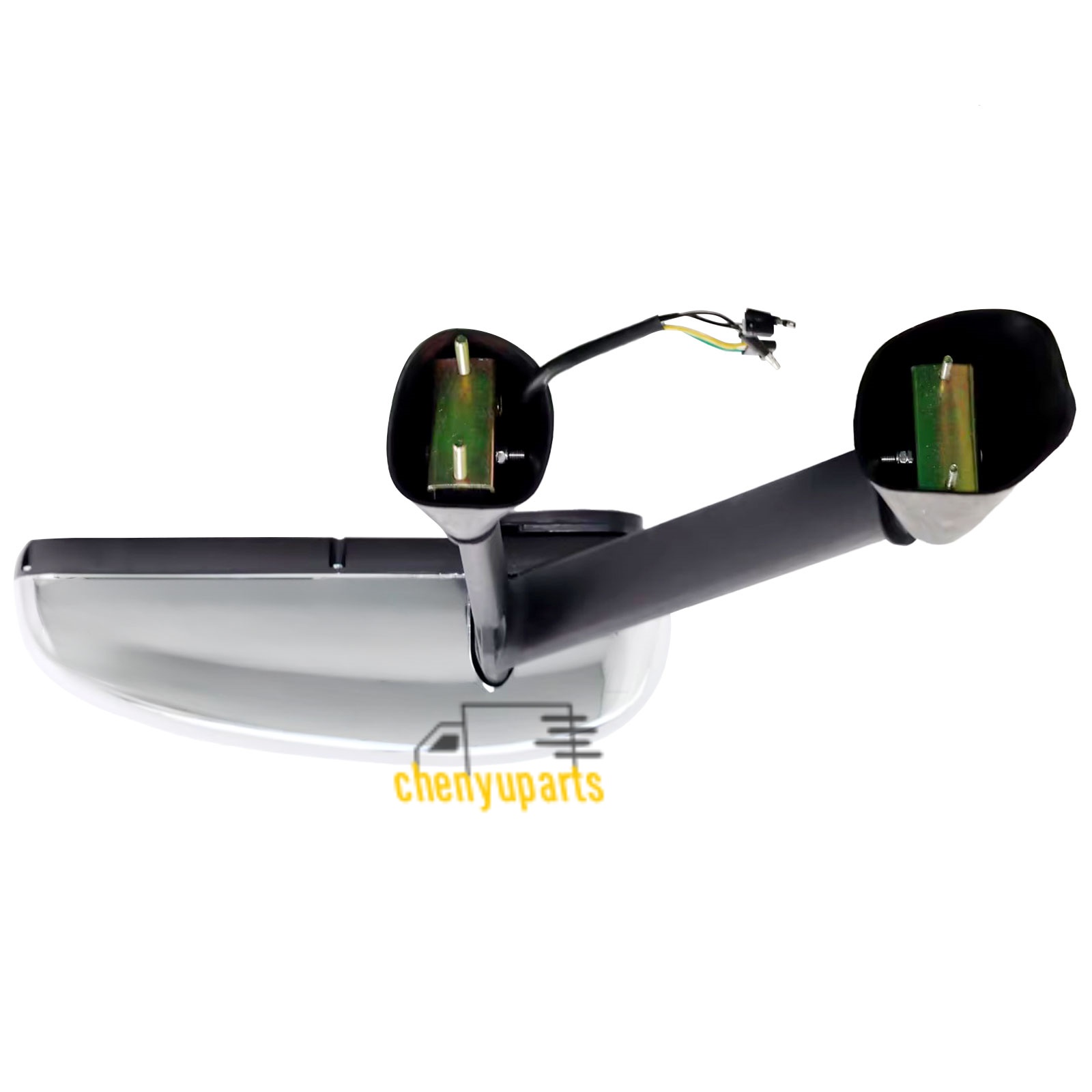 Chrome Door Mirror Power Heated w/Arm Pair For Kenworth T600 T660